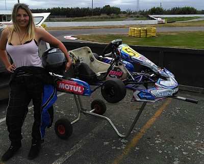 All smiles before the wheel came off