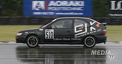 Wet track at levels raceway 